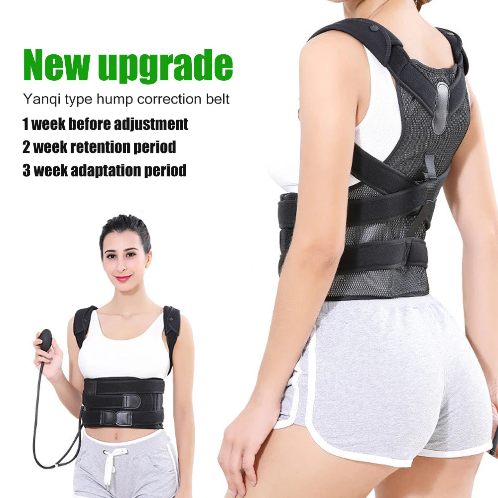 Inflatable Back Posture Corrector and Waist Support Brace