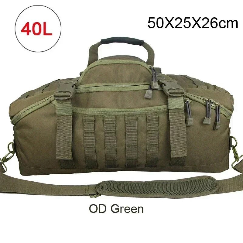 Ultimate 3-in-1 Military Tactical Backpack - Waterproof Duffle Bag for Outdoor Adventures