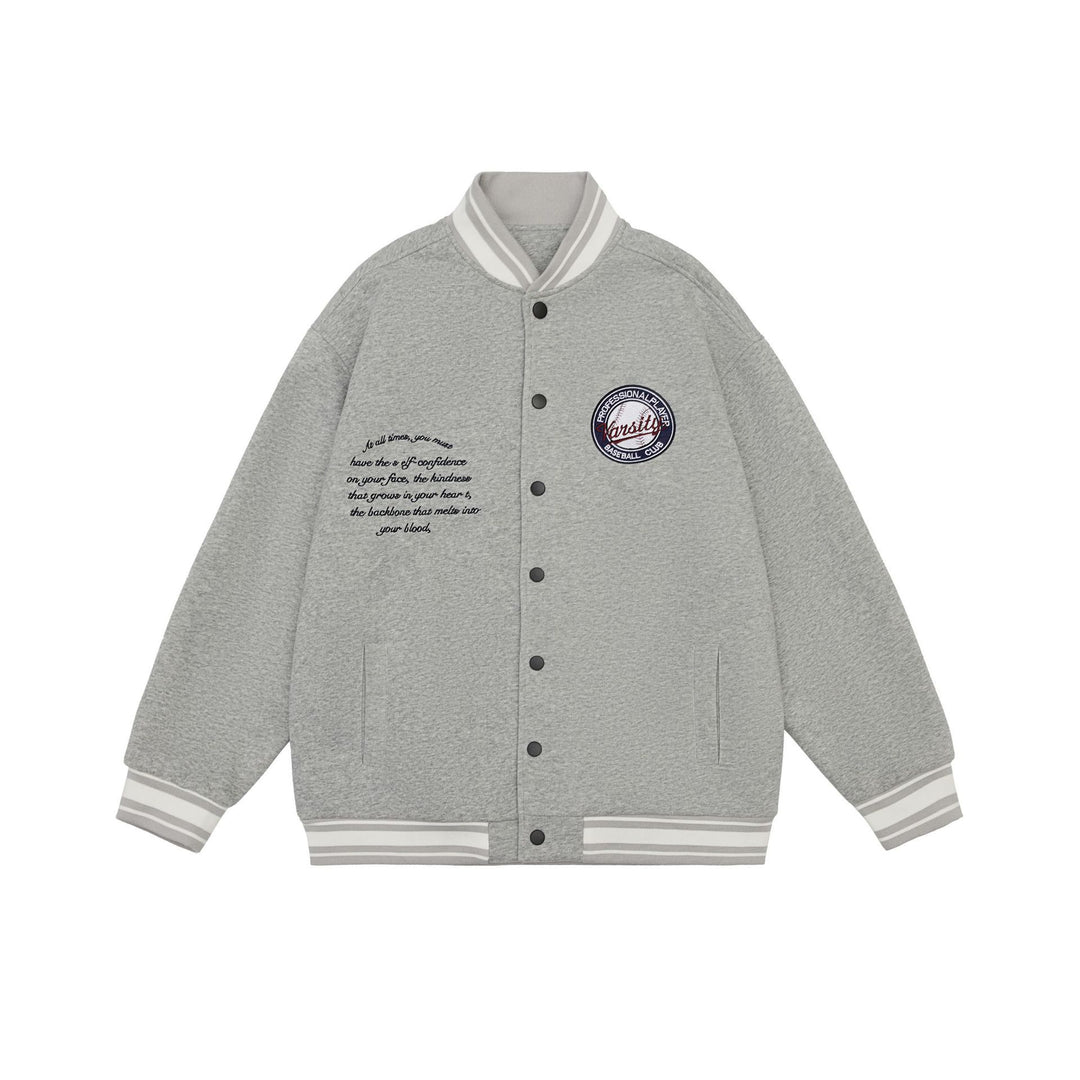 American Retro Embroidered Baseball Uniform Jacket