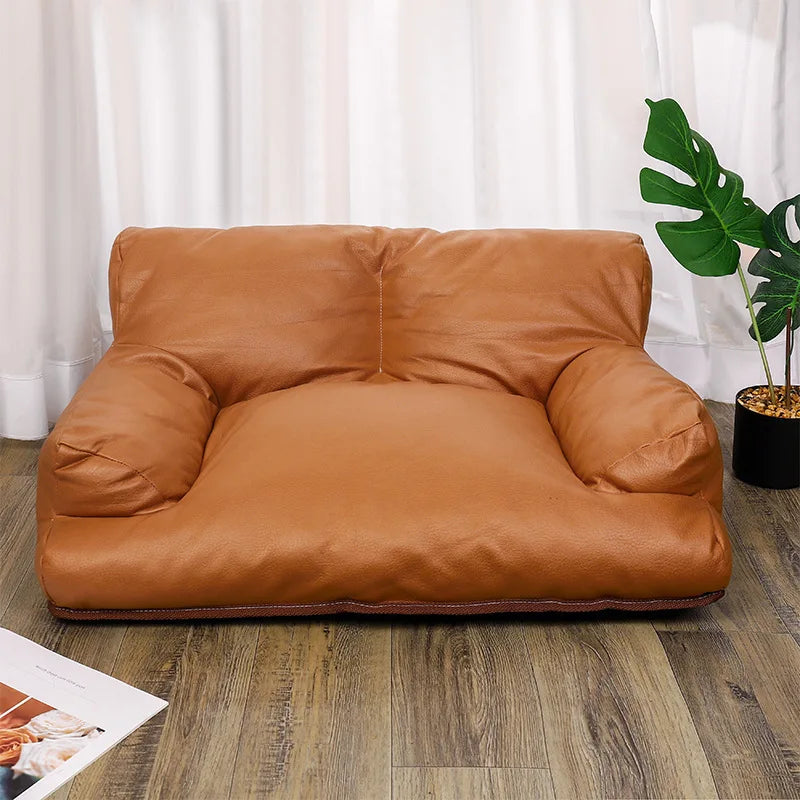 Luxury Pet Cushion Sofa for Cats & Dogs - Anti-Claw, Breathable & All-Season Comfort