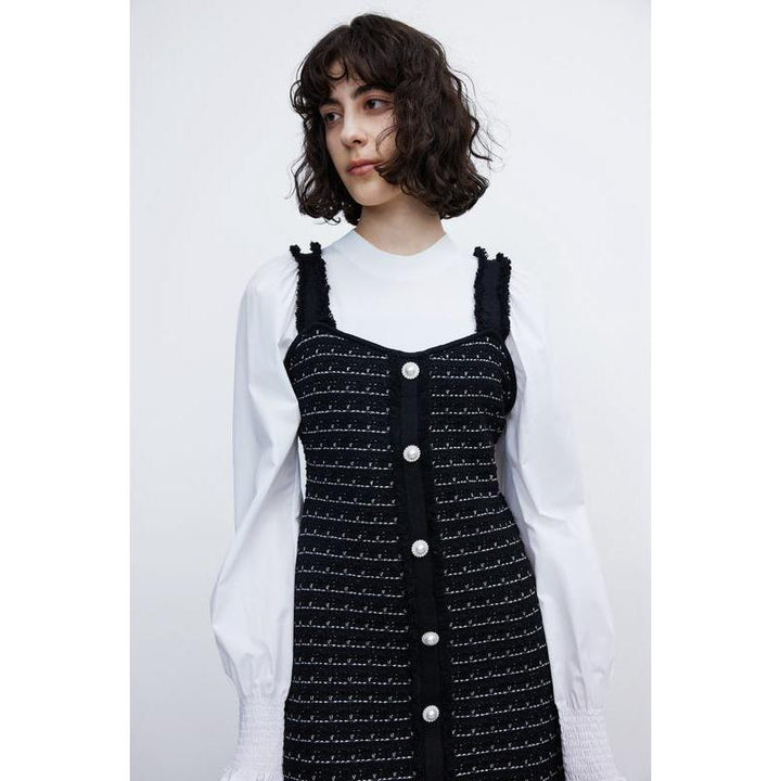 Autumn Socialite Patchwork Knitted Dress