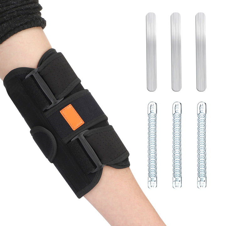 Elastic Compression Elbow Brace with Aluminum Strips Support