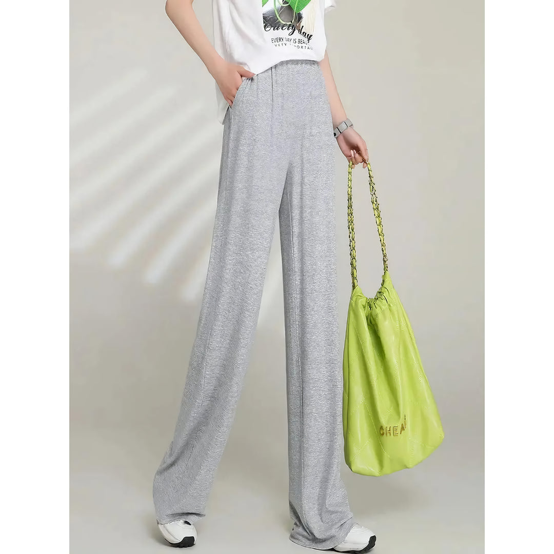 High Waist Draping Casual Pants for Women