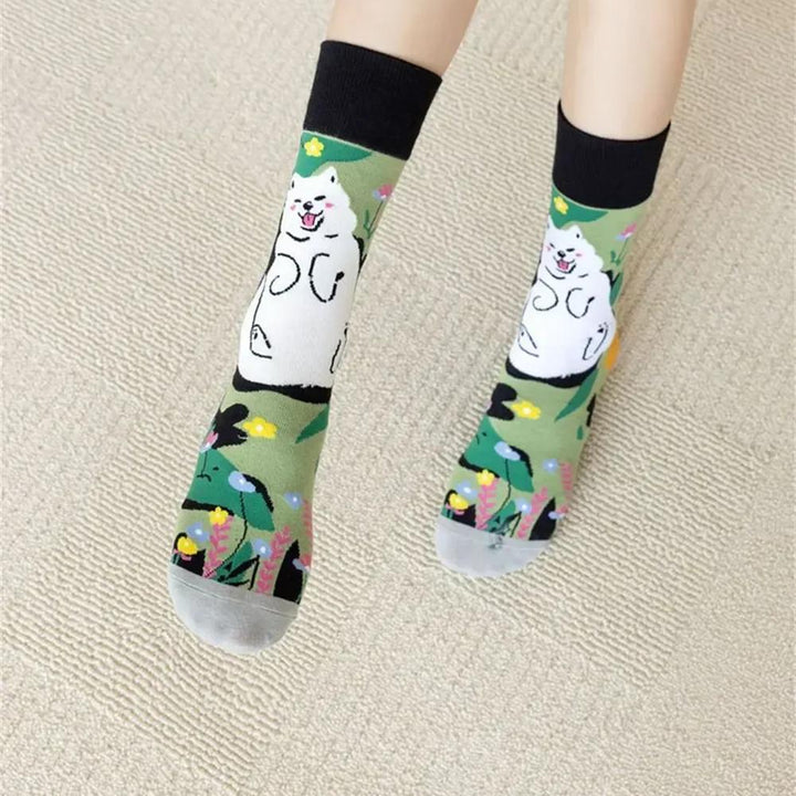 Cute Cartoon Fox Cat Socks