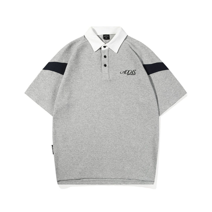 American Stitching Contrast Color Polo Shirt Men's Summer