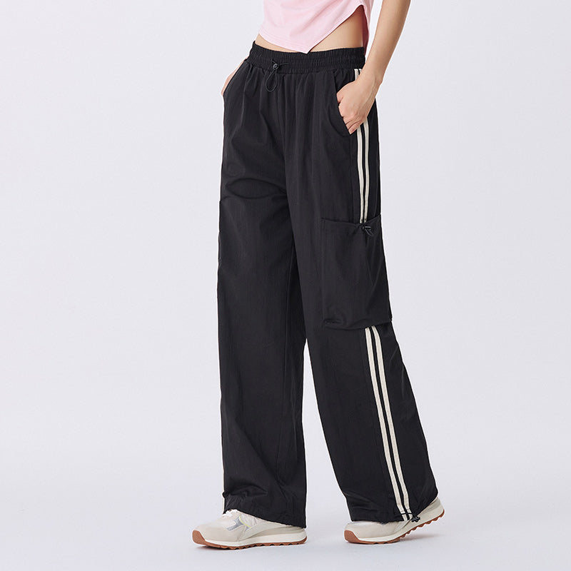 Casual Women’s Elastic Waist Drawstring Wide Leg Pants