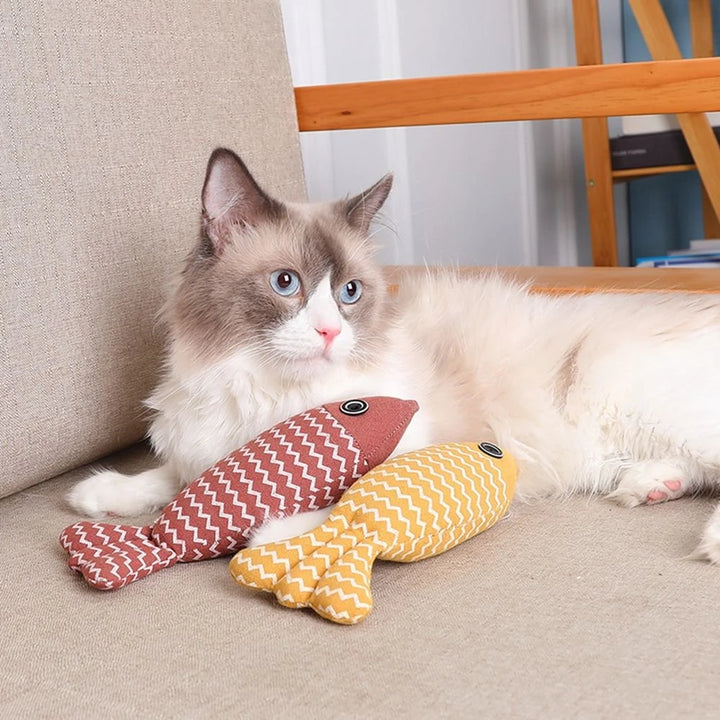 Interactive Cat Fish Toy