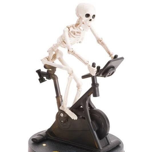 Funny Animatronic Skeleton Skeleton Cycling Ornament Decoration