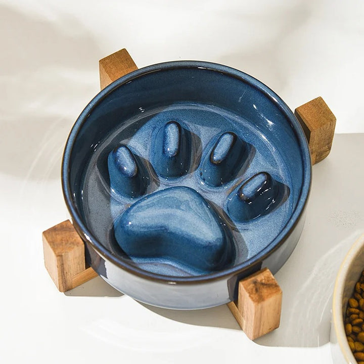 Ceramic Slow Feeder Bowl for Dogs & Cats