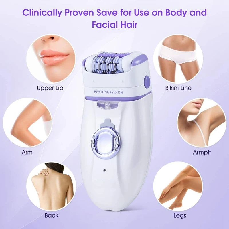 3-in-1 Electric Epilator and Shaver for Women