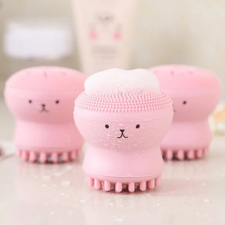 Silicone Octopus Face Cleansing Brush for Exfoliating and Pore Cleaning