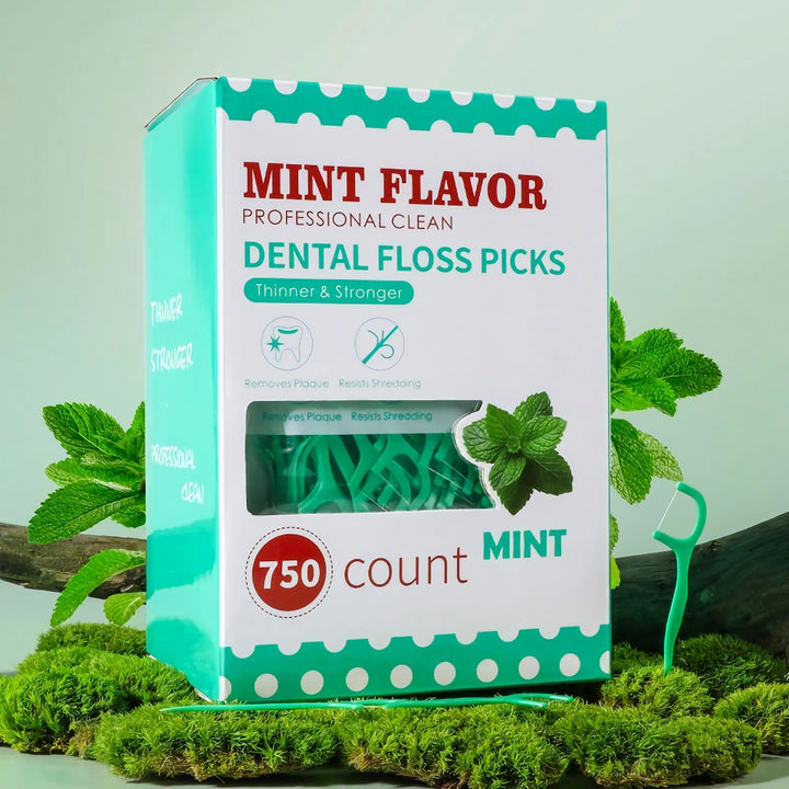 Mint Fresh Portable Dental Floss Sticks for Deep Interdental Cleaning