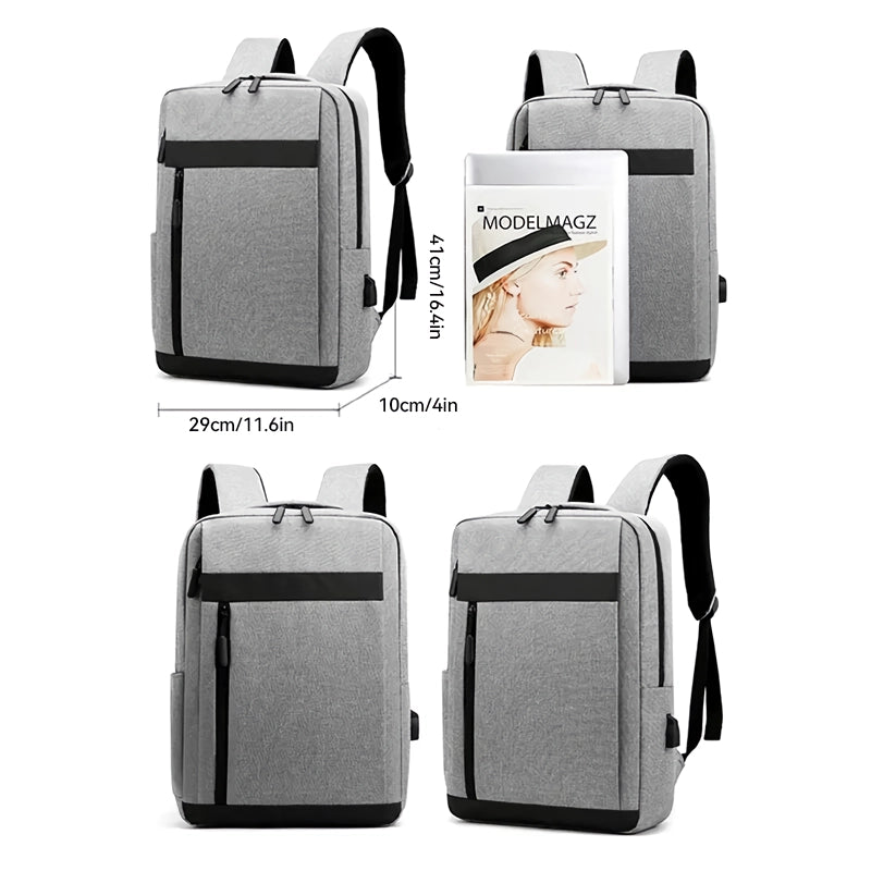 Waterproof Business Backpack with USB Charging Port