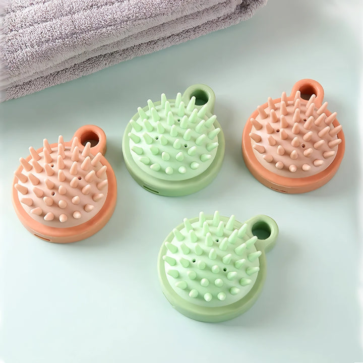 Silicone Scalp Massaging Shampoo Brush