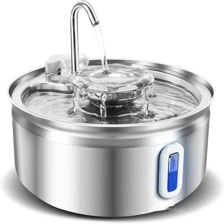 3.2L Stainless Steel Automatic Pet Water Fountain for Cats and Dogs