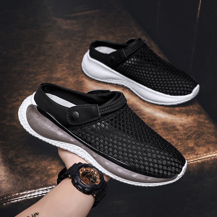 Men's Pump Semi-slipper Sandals Non-slip Sports Hollow Beach Shoes