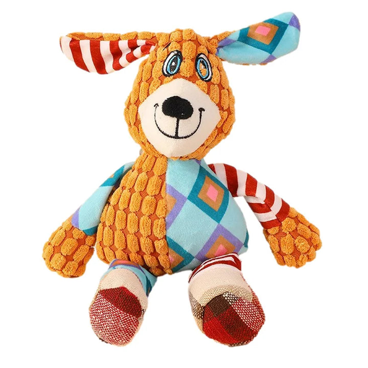 Plush Squeaky Dog Toy for Teeth Cleaning & Interactive Play