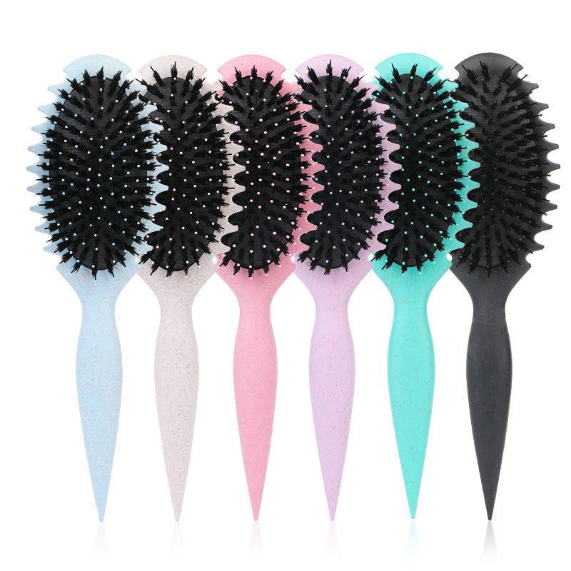 Curl Defining Boar Bristle Detangling Hair Brush