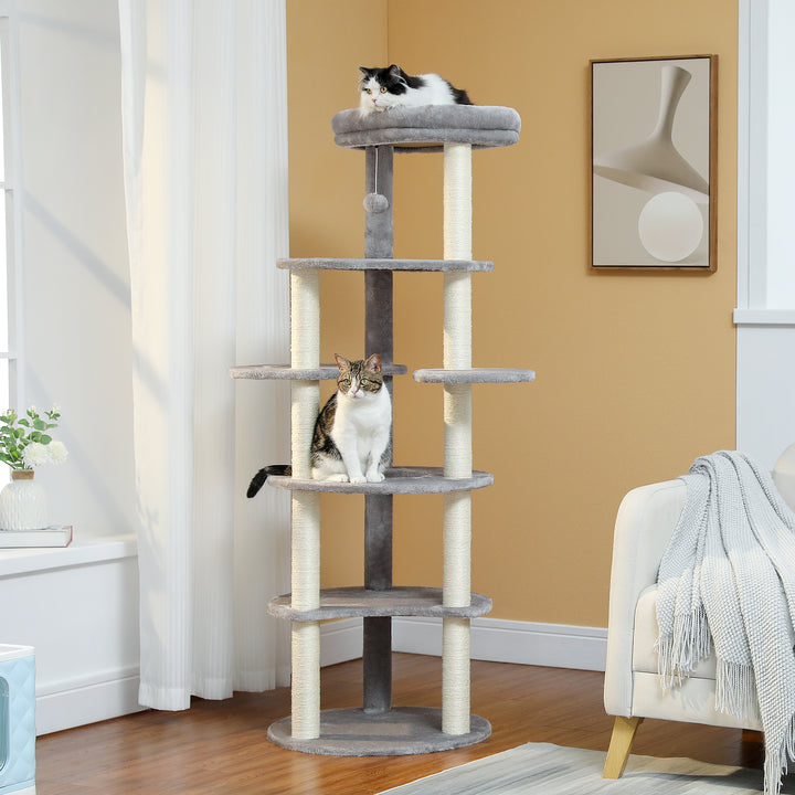 Modern 6-Level Cat Tree Tower