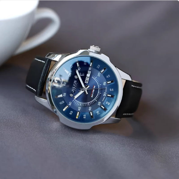 Fashion Calendar Week Quartz Handsome Men's Watch