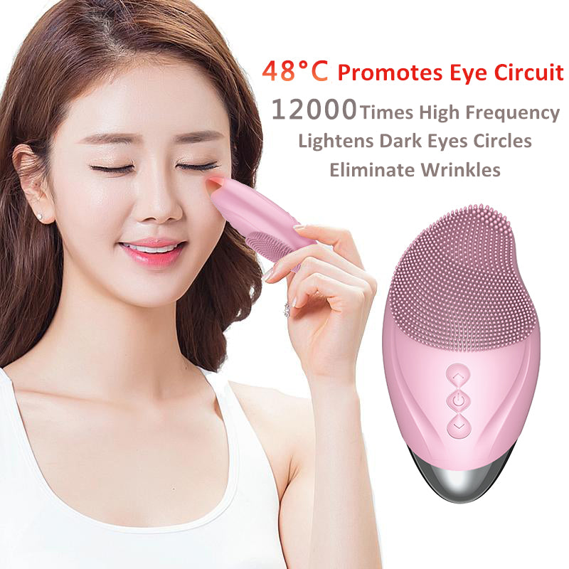 Rechargeable Facial Cleansing and Eye Massage Brush