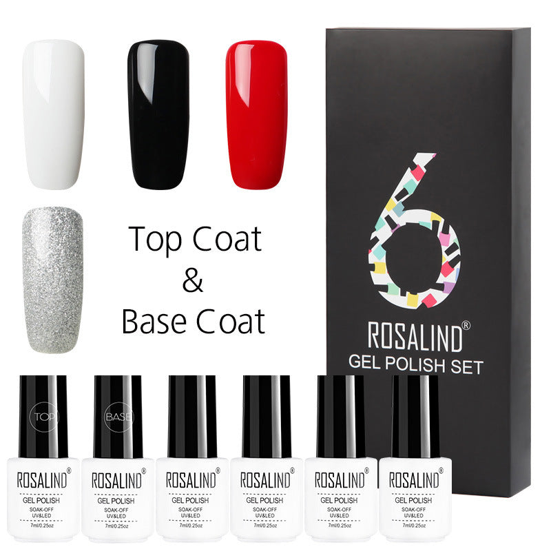 6 Colors Set Solid Color Gel Polish Set Nail Polish Gift Box Manicure