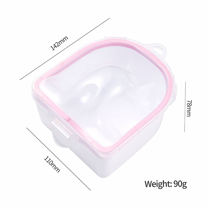 Double-Layer Nail Soaking Bowl for Easy Gel Polish Removal