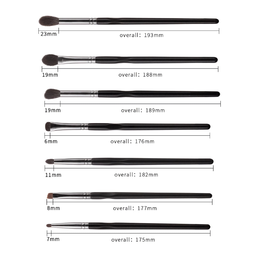 7-Piece Premium Eye Makeup Brush Set