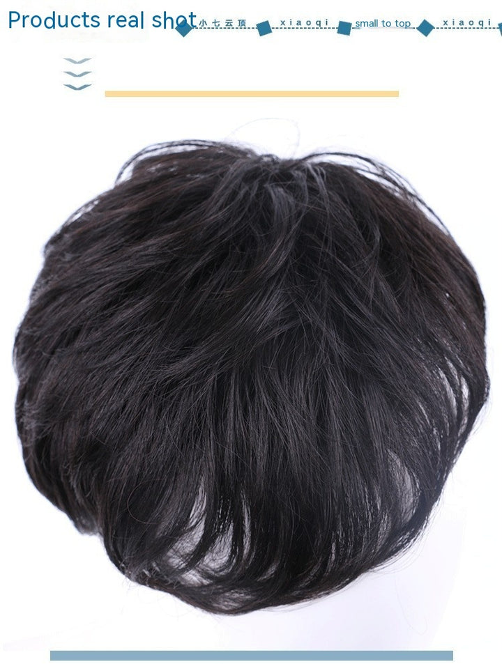 Wig Men's Invisible Seamless Head Hair Supplementing Piece