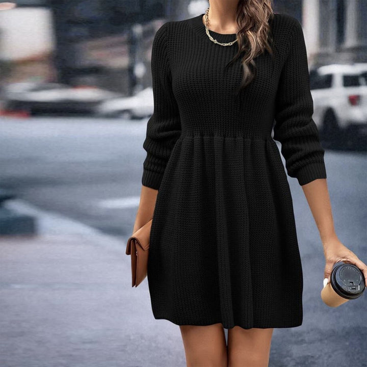 Fashion Personality Solid Color Dress Women