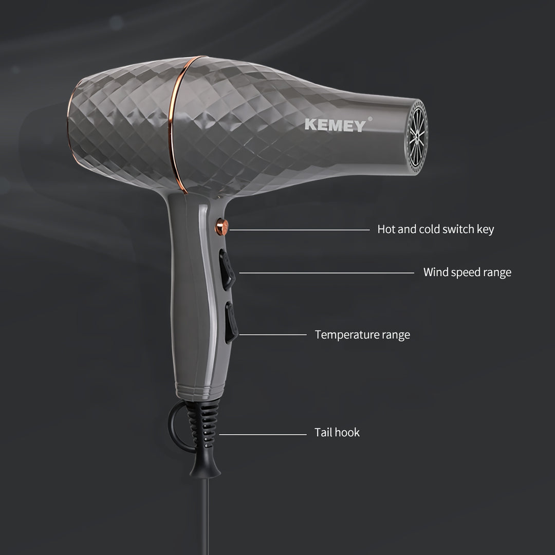 Professional 2000W Hair Dryer with High Power Hot and Cold Wind