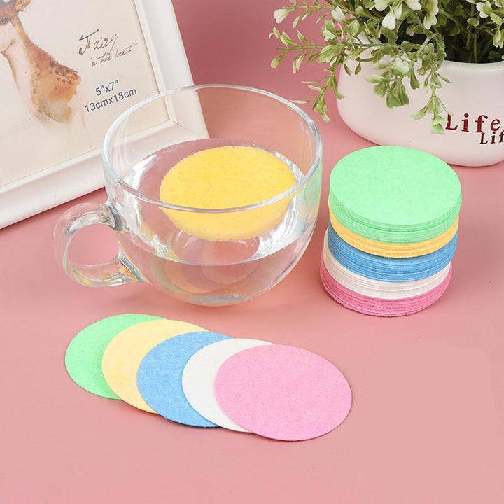 10Pcs Compressed Facial Cleansing Sponges