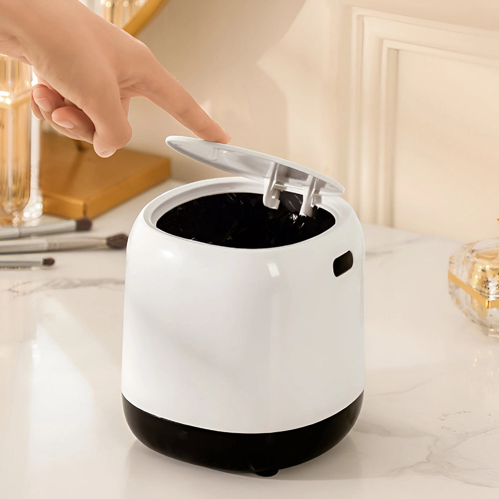 Compact Press-Type Mini Desktop Trash Can