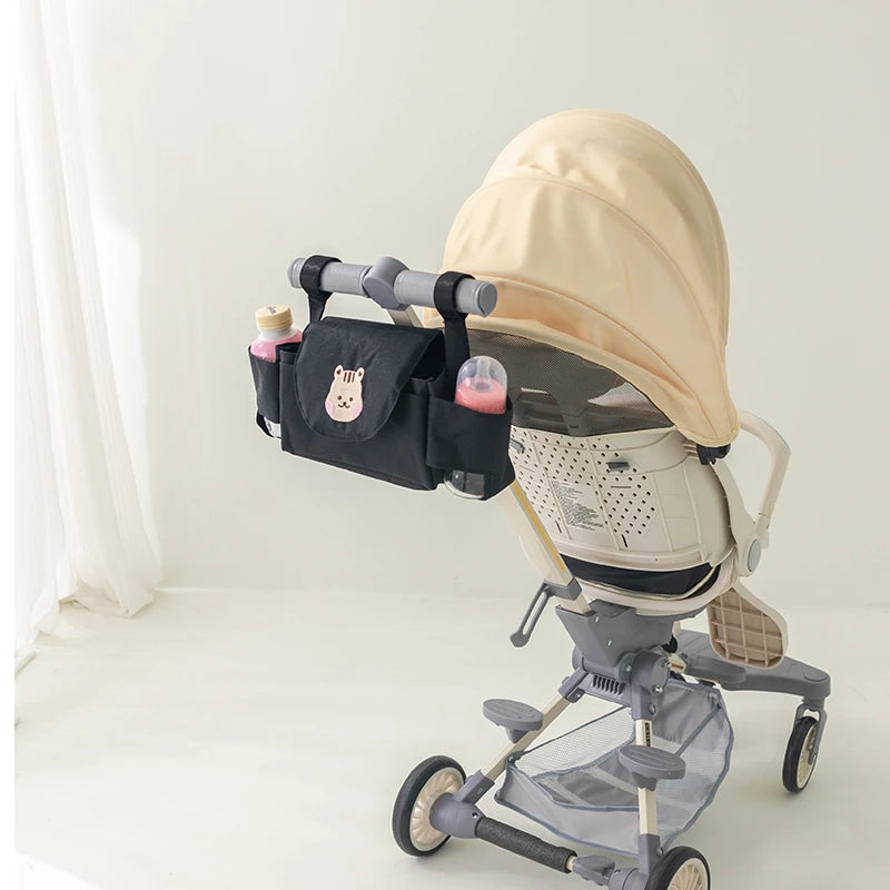 Korean-Inspired Multipurpose Stroller Organizer with Cup Holder