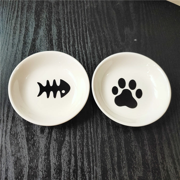 Cute Cat Mini Ceramic Snack Plate