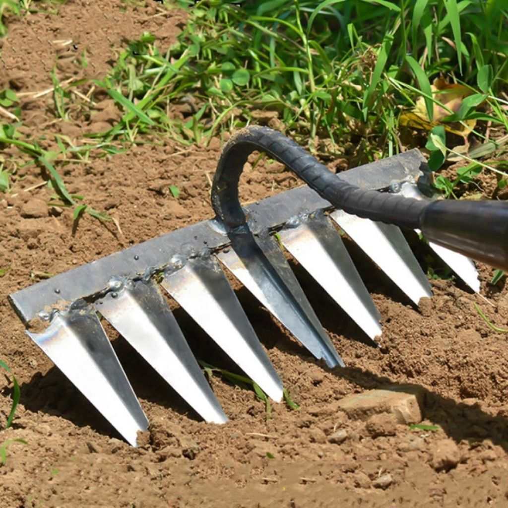 Heavy-Duty Steel Garden Rake