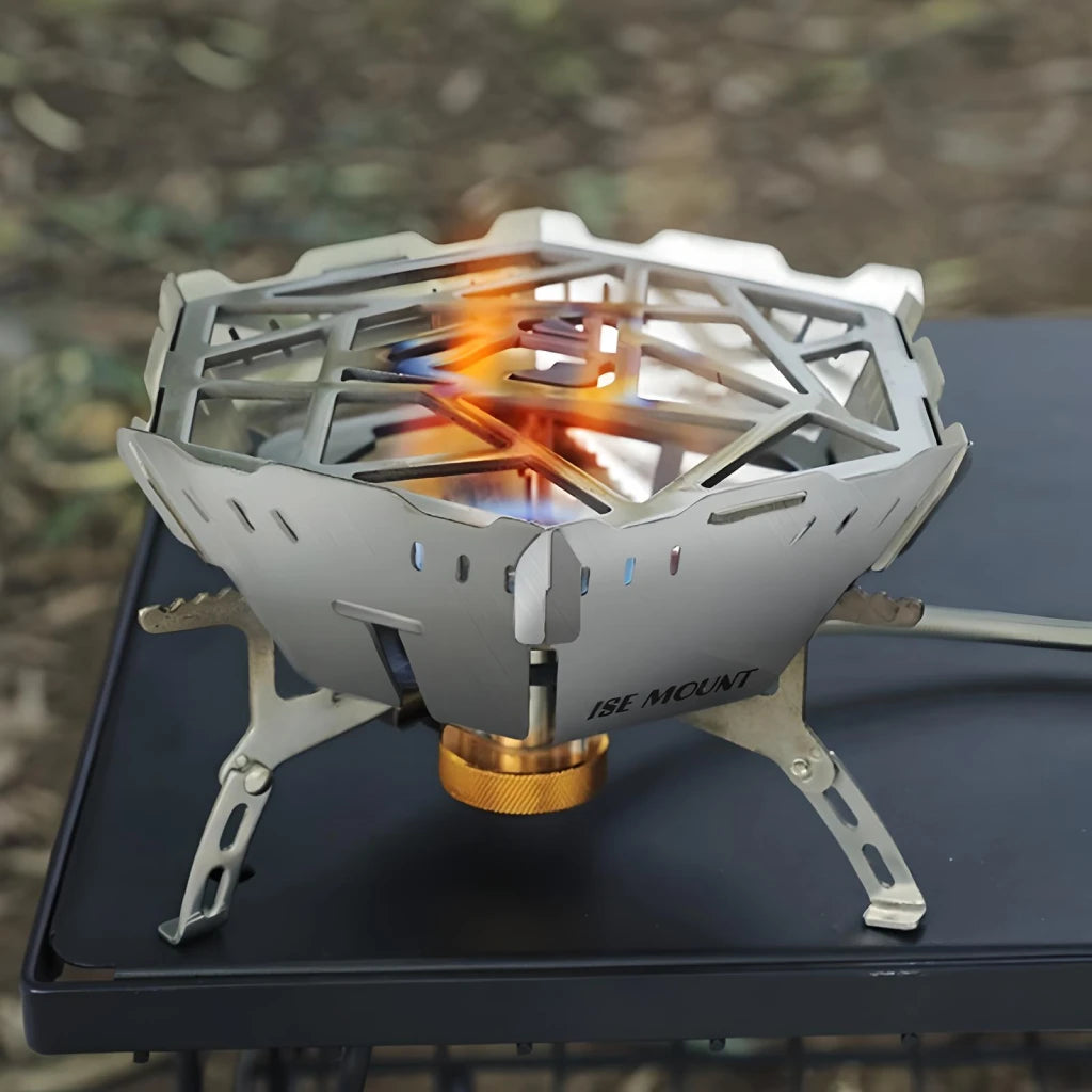 Portable Windproof Camping Stove Stand with Wind Shield