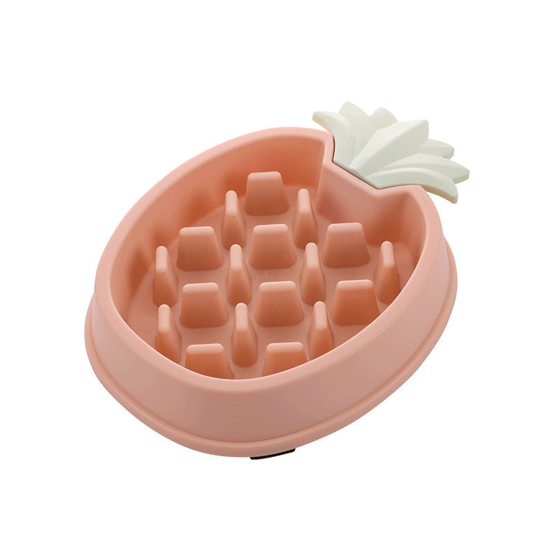 Pineapple Shape Dog Slow Feeder Bowl