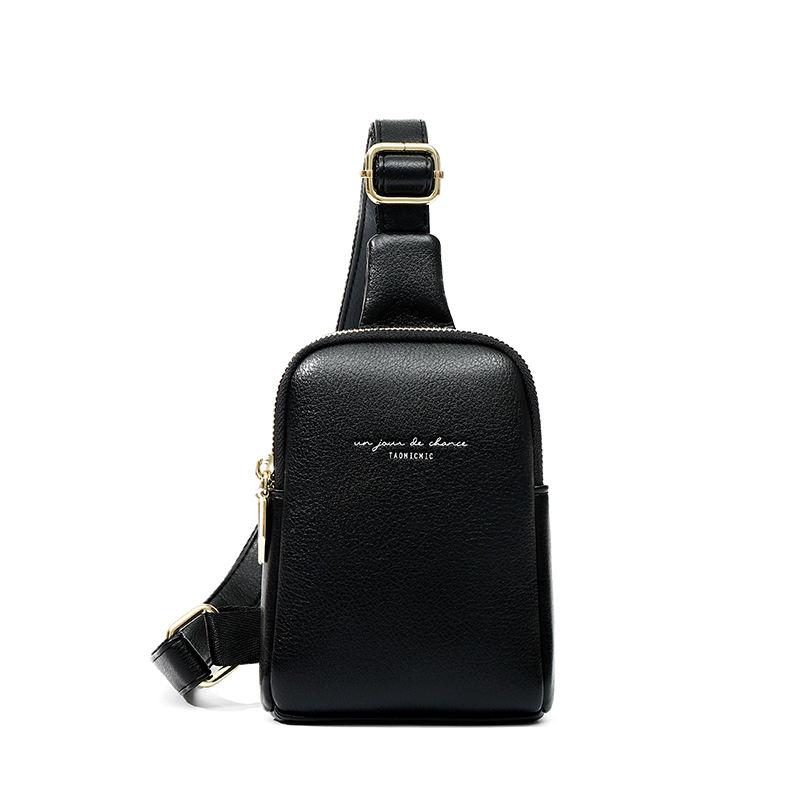 Trendy PU Leather Crossbody Chest Bag