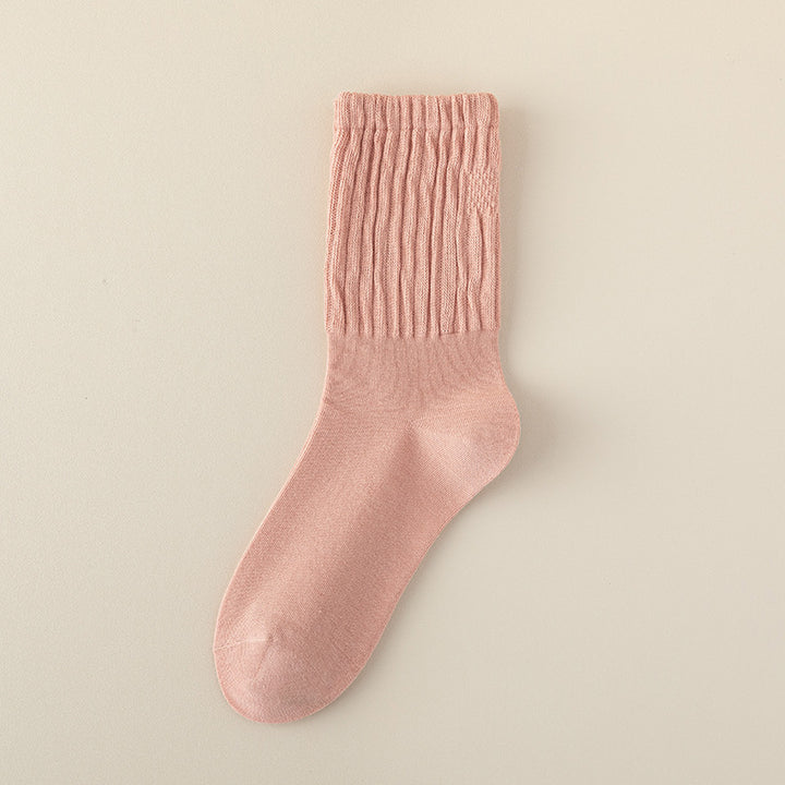 Women's Mid-Tube Cotton Socks for Spring and Autumn