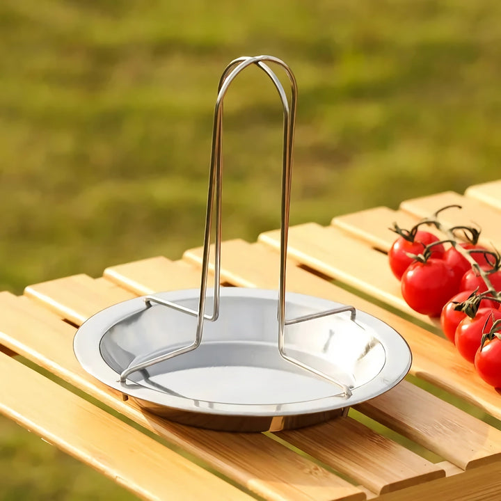 Stainless Steel Nonstick BBQ Grill Plate - Easy Install & Removable