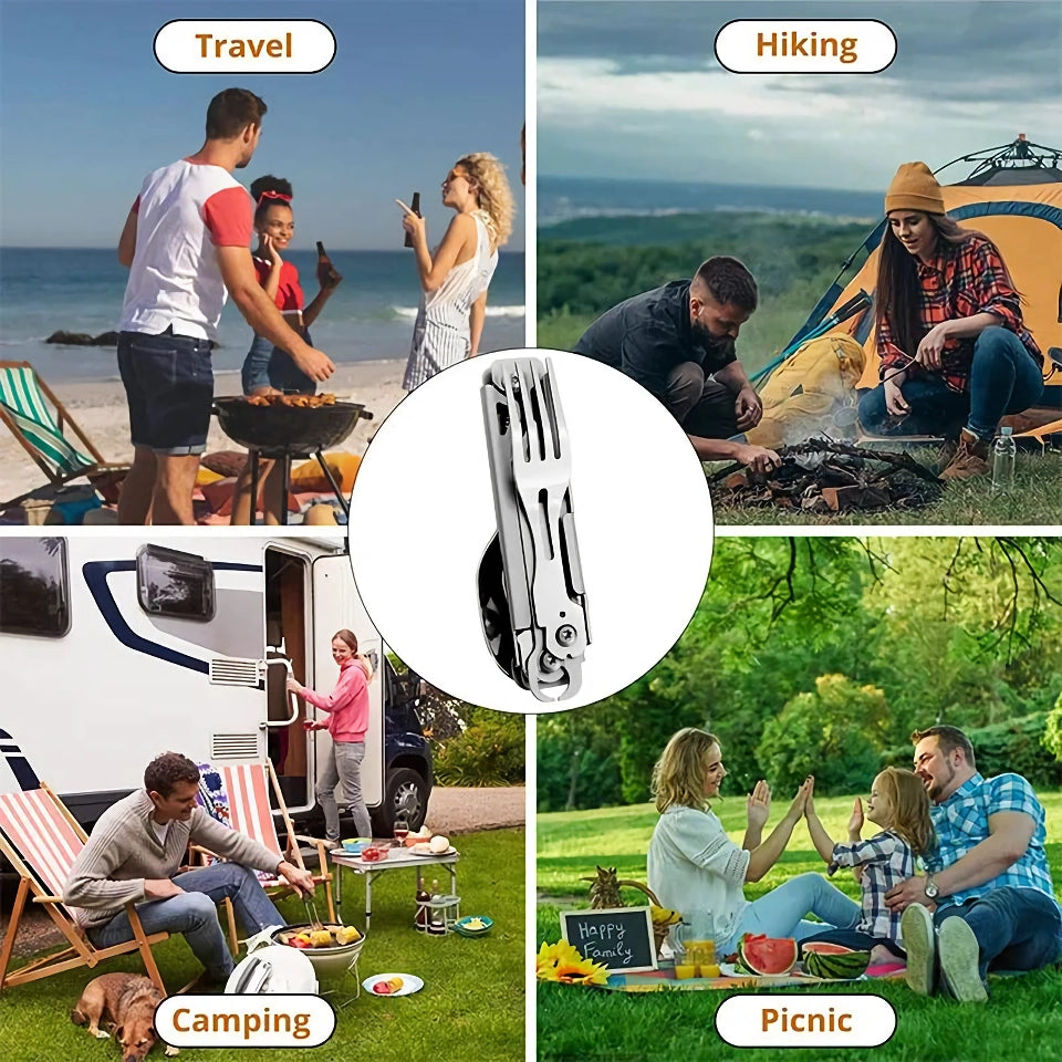 Folding Camping Cutlery Set