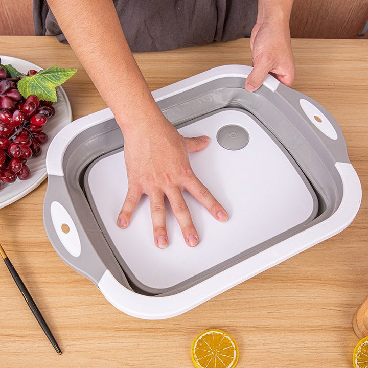 Portable Foldable Cutting Board and Washing Bucket