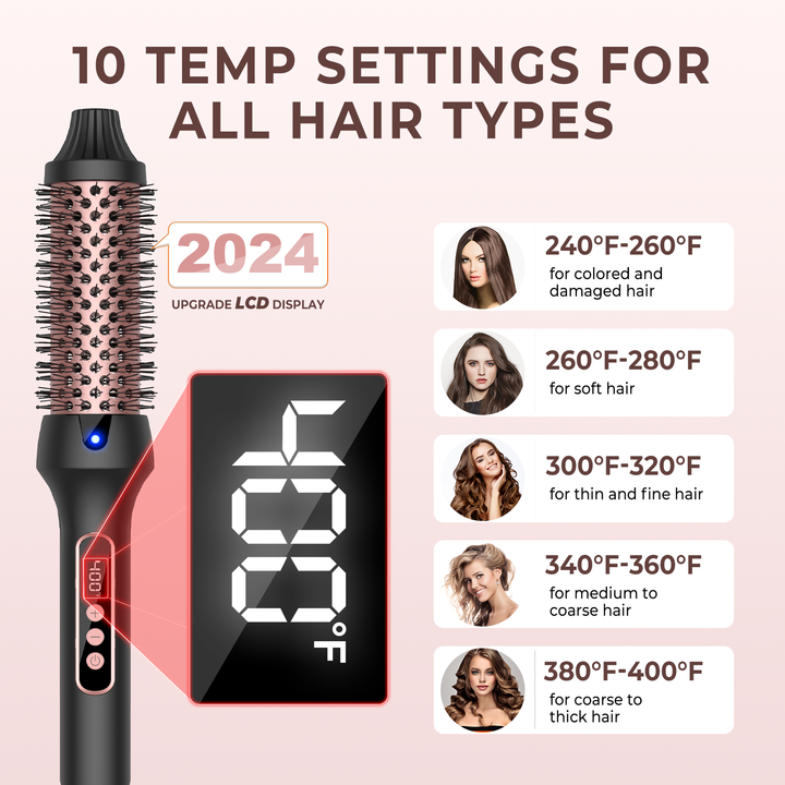 Heated Curling Iron Brush