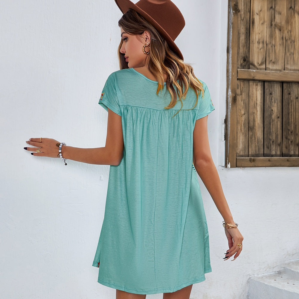 Chic Bohemian Style Short Dress