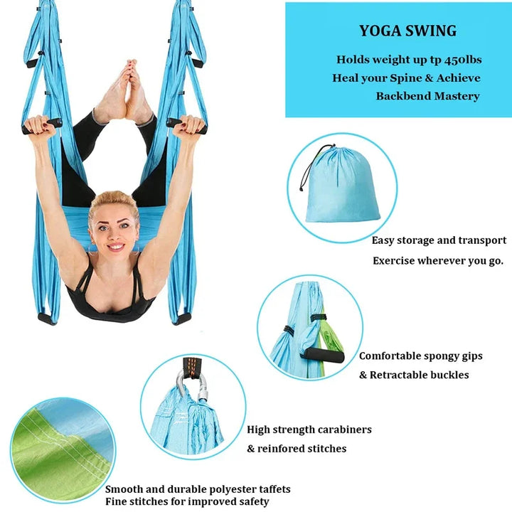 6-handle Aerial Yoga Hammock Swing