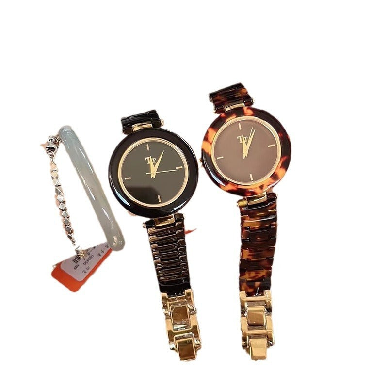 Hawksbill Amber Retro Fashion Saving High Sense Women's Watch