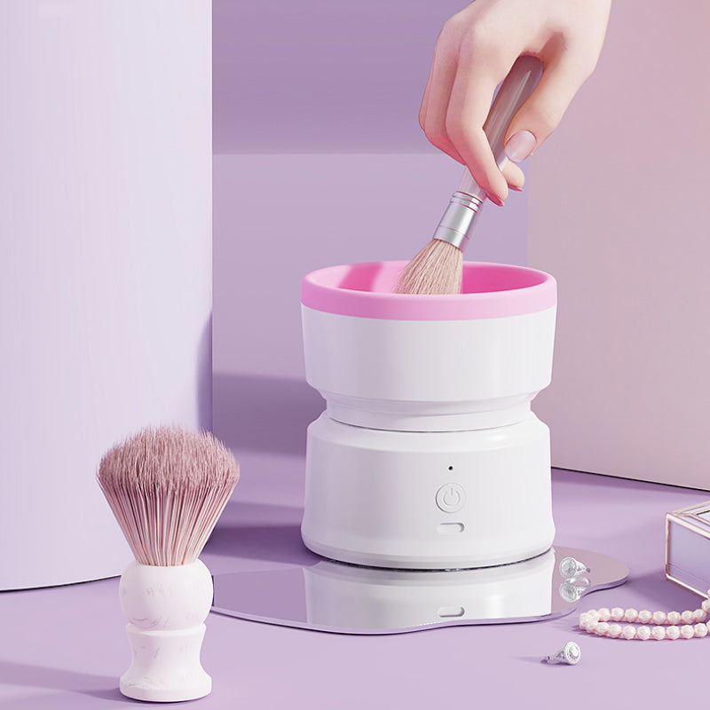 Portable Electric Makeup Brush Cleaner with USB Charging