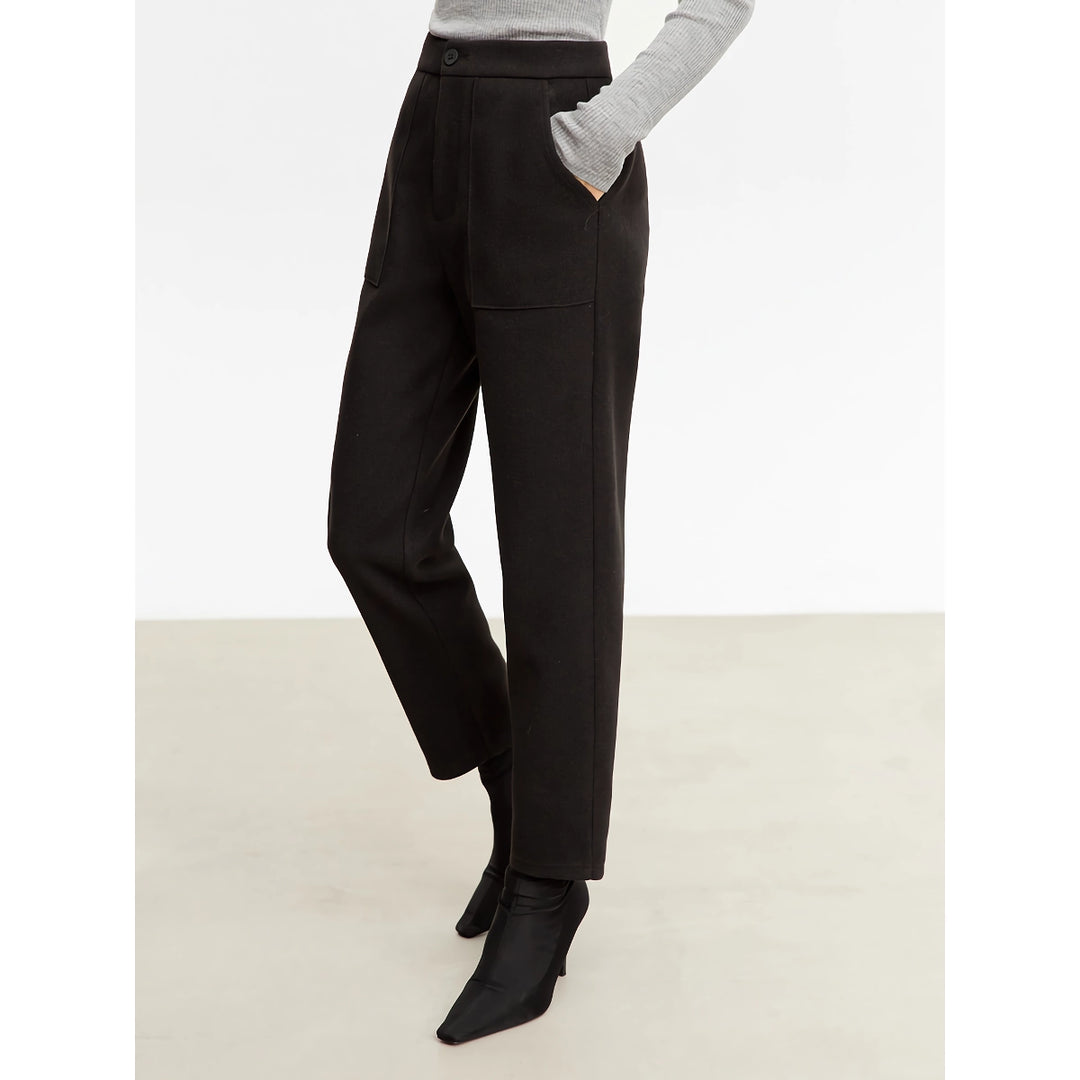 Stylish High Waist Slim Tapered Women's Casual Pants