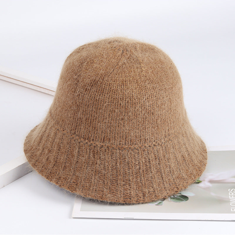 Stylish 7-Color Wool Bucket Cap for Women - Cozy Fishing Hat